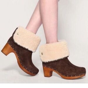 UGG Australia Lynnea Suede Clog Boot 3204